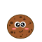 icono de una galleta, un dibujo kuki de una galleta.