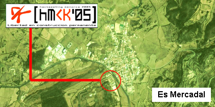 Vista de Es Mercadal desde el espacio (¡uauh!)