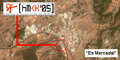 Vista de Es Mercadal desde el espacio (¡uauh!)