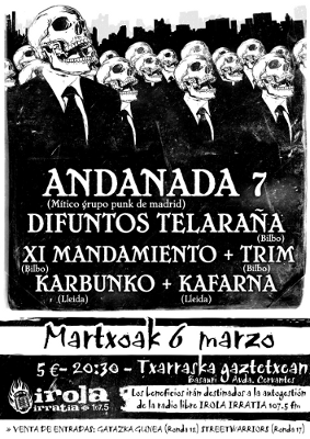 Concierto de Irola Irratia - 6 de marzo -